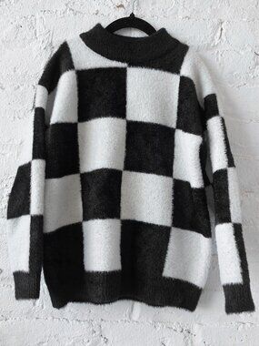 Kids' Checker Sweater, size 7-8